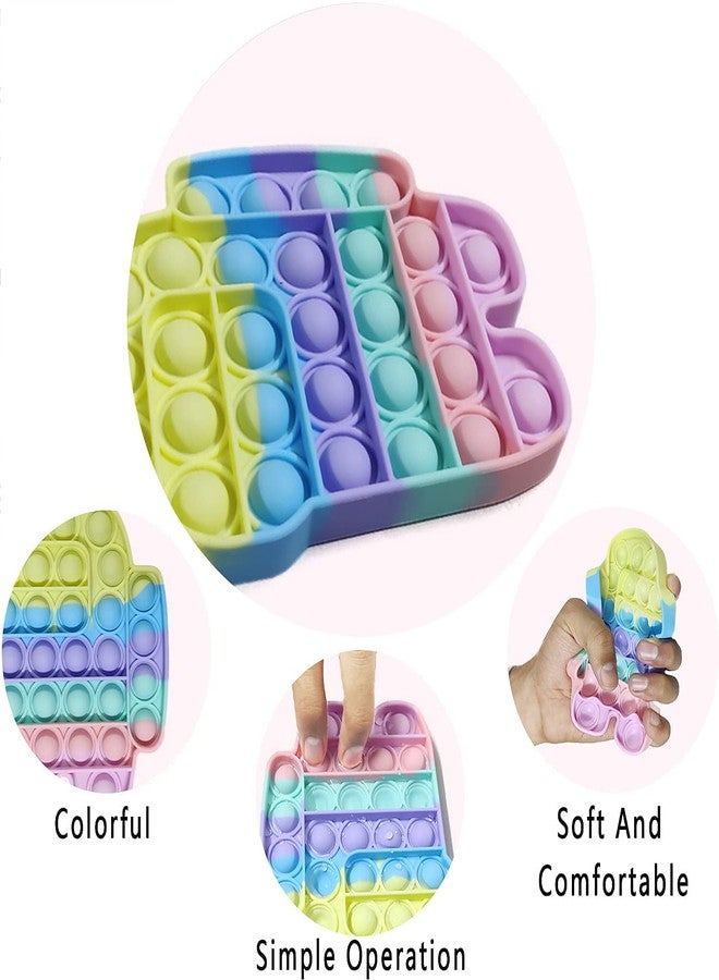 STOFFIER GARTEN Pop It Toy Pop It Fidget Toys Push Pop Sound Toy for Kids Silicone Sensory BPA Free Stress Relief Learning and Educational Toy for Kids Toddlers - Image 3
